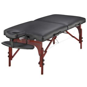 img 4 attached to 🌟 Experience Ultimate Comfort with Master Massage 31" Extra Wide Montclair Pro Memory Foam Portable Massage Table Package With Reiki