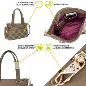 img 1 attached to Travelon Womens Anti Theft Tailored Satchel Women's Handbags & Wallets for Shoulder Bags
