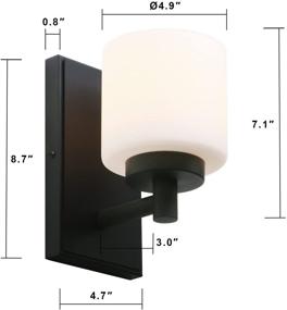 img 3 attached to Pathson Industrial Bathroom Fixtures Shade Black