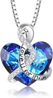 infinity love heart crystal pendant: a dazzling forever love necklace with swarovski crystals - perfect gift for women, moms, wives, and girls! logo