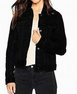 👖 women's denim trucker jacket from calvin klein logo