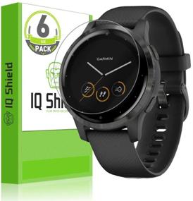 img 4 attached to IQ Щит LiquidSkin Защитная пленка для экрана Garmin Vivoactive 4s (40 мм) - 6 штук, прозрачная пленка против пузырьков