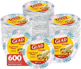 img 4 attached to Glad Disposable Occasions Microwaveable Hydrangea Household Supplies for Paper & Plastic