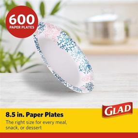 img 3 attached to Glad Disposable Occasions Microwaveable Hydrangea Household Supplies for Paper & Plastic