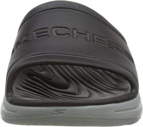 img 3 attached to Skechers Mens Slide Sandal Black Men's Shoes