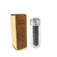 🌱 environmentally-friendly n noble one biodegradable organic fiber dental floss: refillable glass jar dispensers, 30m roll logo