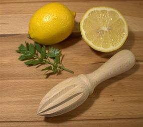 img 2 attached to Efo Citrus Squeezer Reamer - Wooden Reamer - Orange Juice Extractor - Lemon Juicer