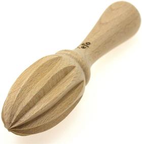 img 4 attached to Efo Citrus Squeezer Reamer - Wooden Reamer - Orange Juice Extractor - Lemon Juicer