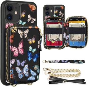 img 4 attached to ZVE Pattern Print Wallet Case Compatible With IPhone 12 Mini(2020)