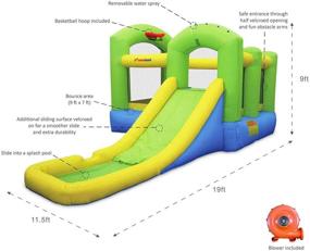 img 2 attached to 🏀 Inflatable Bouncing Basketball Certified: Bounceland's Ultimate Fun Zone!
