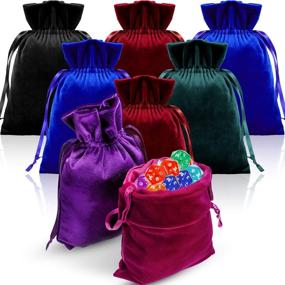 img 4 attached to 💎 Captivating Pieces Velvet Drawstring Bundle Jewelry: Stunning Style & Convenience!