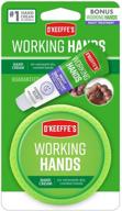 o'keeffe's working hands hand cream, 3.4oz jar + night treatment sample logo