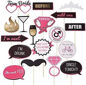 img 4 attached to 📸 Optimize Your Bridal Shower or Bachelorette Party Photos with Fun Photo Booth Props - Perfect Selfies for Engagement and Girls Night Out Party Supplies - Photobooth Prop Sticks for Weddings