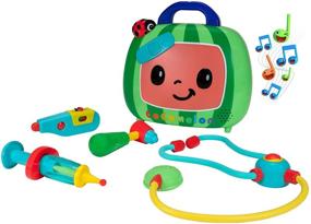 img 4 attached to 🩺 Cocomelon Official Musical Checkup Case: Interactive Doctor Accessories for Fun Role Play - Includes Thermometer, Syringe, Stethoscope, and More!