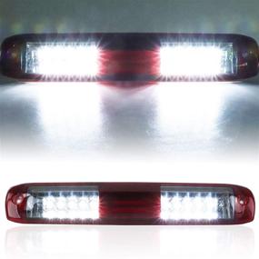 img 2 attached to 🚦 High Mounted LED Cargo Lamp Brake Light for 1999-2007 Chevy Chevrolet Silverado, GMC Sierra 1500 2500 3500 HD Classic - Red