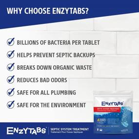 img 3 attached to 🚽 Enzytabs Septic Tank Treatment, Advanced Enzyme Formula to Reduce Odors and Prevent Backups, 4 Month Supply (4 Tablets)