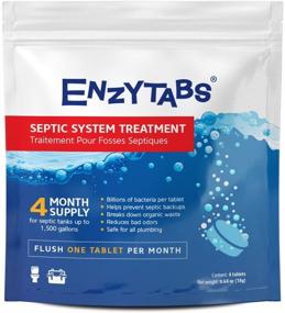 img 4 attached to 🚽 Enzytabs Septic Tank Treatment, Advanced Enzyme Formula to Reduce Odors and Prevent Backups, 4 Month Supply (4 Tablets)