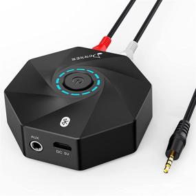 img 4 attached to Bluetooth 5.0 Audio Receiver - Wireless HiFi Aux Adapter with aptX Low Latency XLR/TRS Balanced RCA/3.5mm Aux Output for Music Streaming Sound System