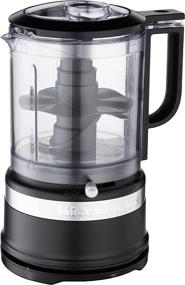 img 4 attached to 🍲 Кухонный комбайн KitchenAid KFC0516BM с насадкой для взбивания 5 чашек, чёрный матовый.