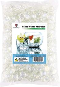 img 3 attached to 🔮 Galashield Glass Flat Clear Marbles: 5 lbs Bag of Vase Fillers Stones Rocks (500-600 Gems)