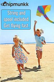 img 2 attached to Beginner-friendly Large Nylon Delta Kite for Kids and Adults - Ideal for Beach Trips and Outdoor Activities - Easy to Fly in Gentle Breezes - Includes Flying String Line - Perfect Big Flyer Children's Toy