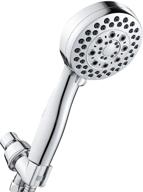 🚿 ryuwanku handheld shower head set with high pressure, stainless steel hose, bracket, teflon tape, and chrome finish - ultimate showering experience! logo