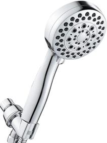 img 4 attached to 🚿 Ryuwanku Handheld Shower Head Set with High Pressure, Stainless Steel Hose, Bracket, Teflon Tape, and Chrome Finish - Ultimate Showering Experience!