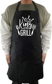 img 4 attached to Men King Grill Регулируемый водонепроницаемый день рождения Grilling
