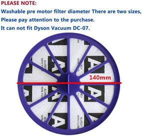 img 1 attached to 🧹 XIMOON HEPA Filter Replacements for Dyson Vacuum DC14 DC-14 DC-15 - Pre & Post Motor Filters, Part Numbers 90142-02, 921623-01, 901420-01, 904979-02, 905401-01, 901420-02