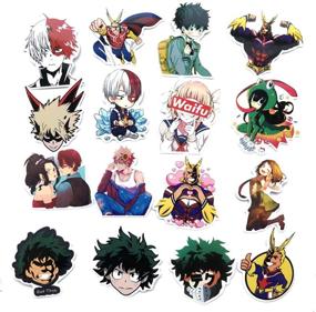 img 3 attached to My Hero Academia 73pcs Anime Cartoon Laptop Stickers: Waterproof Decals for Skateboards, Cars, Snowboards, Bicycles, and Luggage