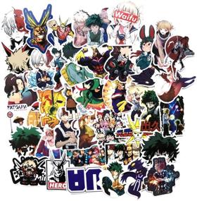 img 2 attached to My Hero Academia 73pcs Anime Cartoon Laptop Stickers: Waterproof Decals for Skateboards, Cars, Snowboards, Bicycles, and Luggage