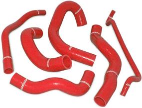 img 2 attached to 💥 Premium Mishimoto MMHOSE-MUS-05RD Red Silicone Radiator Hose Kit for Ford Mustang 2005-2016 - Upgrade Your Cooling System!