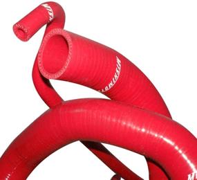 img 1 attached to 💥 Premium Mishimoto MMHOSE-MUS-05RD Red Silicone Radiator Hose Kit for Ford Mustang 2005-2016 - Upgrade Your Cooling System!