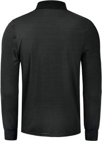 img 3 attached to Wancafoke Striped Stretch Moisture Lightweight Men's Clothing in Shirts