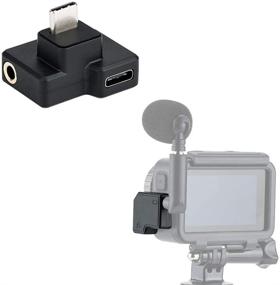 img 4 attached to Enhance Audio Recording with 3.5mm Audio Mic & USB-C Adapter for DJI Osmo Action Camera