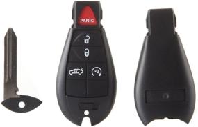 img 4 attached to 🔑 ECCPP 2X Key Fob for Chrysler 300, Dodge Challenger, Durango, Magnum, Jeep Grand Cherokee - Keyless Entry Remote 56046639AC 56046639AD 56046639AE-433Mhz