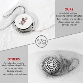 img 3 attached to 💡 Revolutionary White Tub Hair Catcher: Hot Safety Protector with 100% Biodegradable Drain Hair Collector