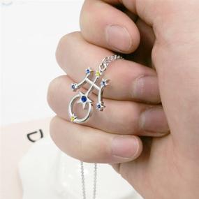 img 3 attached to Sailor Moon Guardian Star Pendant Necklace: Alluring Nine Planets 🌙 Fashion Jewelry for Science Lovers - Perfect for Graduation & Birthday Gifts