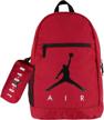 explore in style with jordan unisex large 🔴 pack bag 2 pc set backpack - vibrant red logo