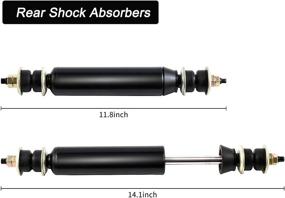 img 2 attached to 🚗 Roykaw Club Car DS Front and Rear Shock Absorbers for Club Car DS Gasoline & Electric (G&E) Models, Years 1988-up, Precedent Models 2004-up, Electric Models 1988-2008, Gas Models 1997-2008