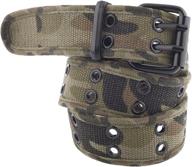 👖 versatile unisex canvas belt: two holes for customized fit logo