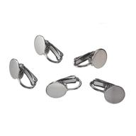 💍 stylish silver clip-on earrings – 10mm pad, 6 pieces per pack logo