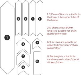 img 1 attached to 🚴 Bike Frame Protection Sticker - Impact Resistant Guard for Road & Mountain Bicycles | Premium Tape to Safeguard Your Bike Frame from Dings and Scratches