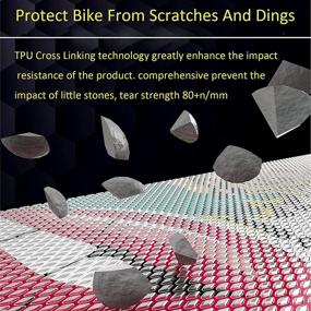 img 2 attached to 🚴 Bike Frame Protection Sticker - Impact Resistant Guard for Road & Mountain Bicycles | Premium Tape to Safeguard Your Bike Frame from Dings and Scratches