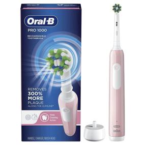 img 4 attached to 🪥 Enhance Your Dental Care with Oral-B Pro 1000 CrossAction Electric Toothbrush in Pink