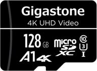 💾 128gb gigastone micro sd card for 4k uhd video, surveillance security cam action camera drone professional, 95mb/s micro sdxc uhs-i a1 class 10 logo