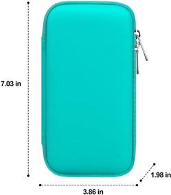 img 1 attached to 💼 MacBook Charger Case - Canboc Carrying Travel Pouch for MacBook Accessories, Charging Cord, Air Power Adapter, MagSafe, iPhone Charger, USB Cable Organizer - Turquoise