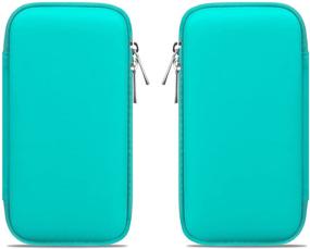 img 2 attached to 💼 MacBook Charger Case - Canboc Carrying Travel Pouch for MacBook Accessories, Charging Cord, Air Power Adapter, MagSafe, iPhone Charger, USB Cable Organizer - Turquoise