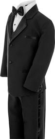 img 3 attached to GN210 Formal Dresswear Tuxedo Black Boys' Clothing for Suits & Sport Coats