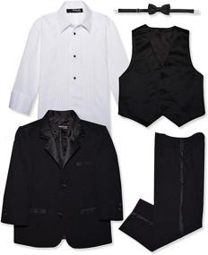 img 2 attached to GN210 Formal Dresswear Tuxedo Black Boys' Clothing for Suits & Sport Coats